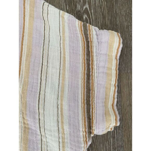 Sonoma Womans XL Striped Button up Shirt Sleeve top - Picture 3 of 7